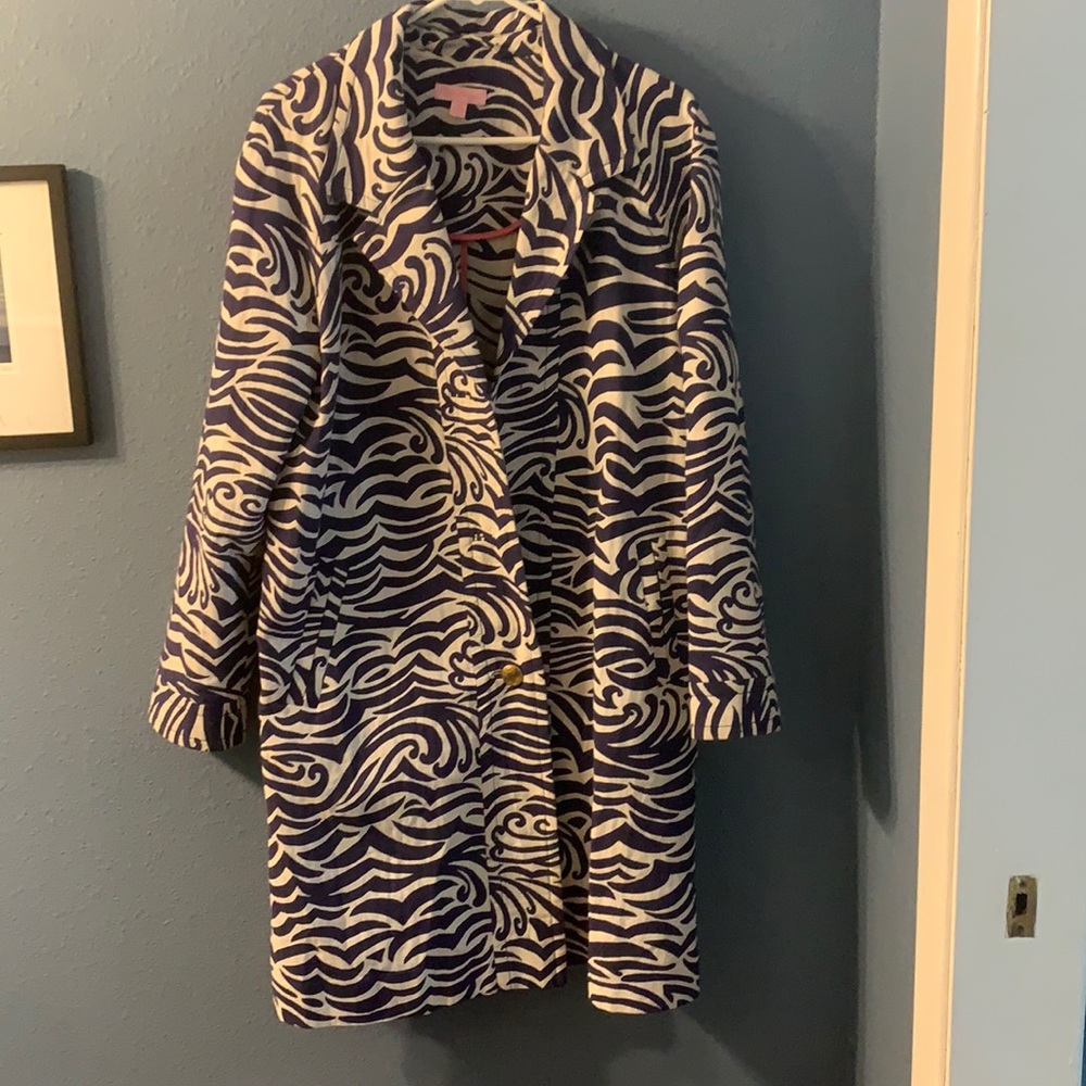 Lilly Pulitzer zebra coat size M